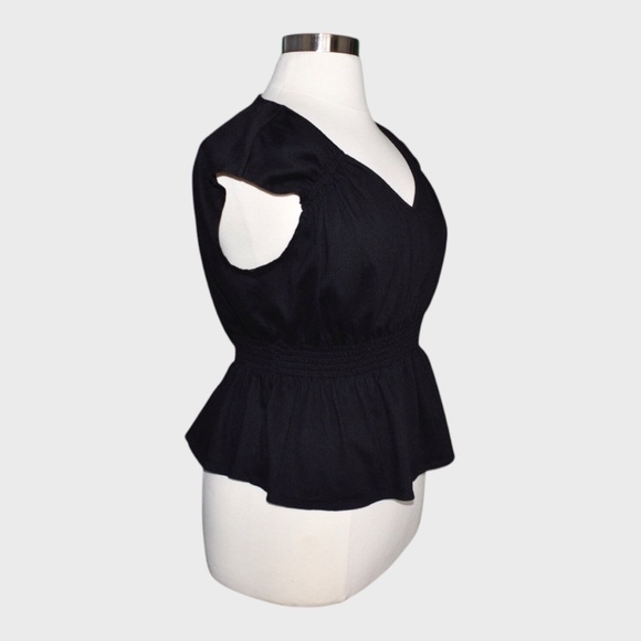 Old Navy Cotton Blend Peplum Blouse - Picture 2 of 5